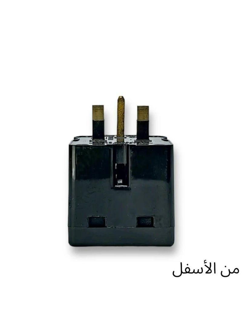 ماركة غير محددة تحويلة مربعة ثلاث افياش اسود  - Image 2