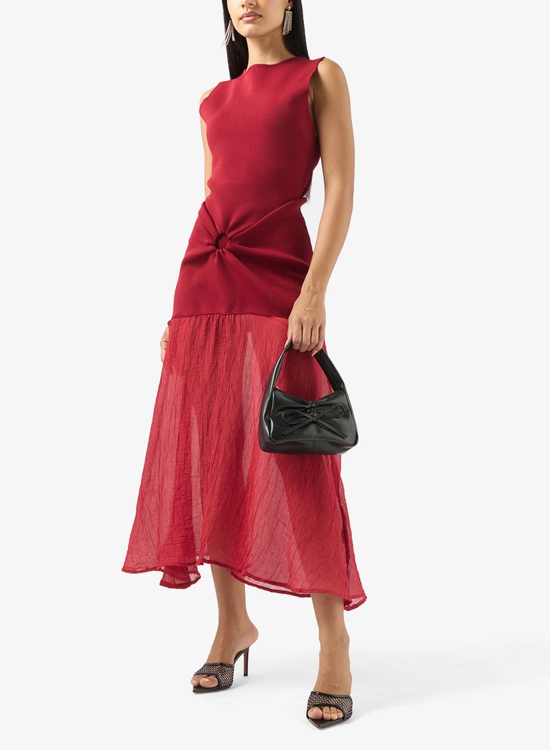 Ginger Mesh Rhinestone Detail Embellished High Heel Sandals - Image 5