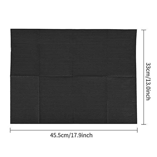 Autdor Dental Bibs Sheets 3 Ply Tissue Disposable Waterproof Lap Cloths 13" x 18" Patient Bibs Tattoo Bibs Tattoo Table Cover - Image 3