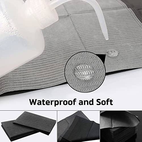 Autdor Dental Bibs Sheets 3 Ply Tissue Disposable Waterproof Lap Cloths 13" x 18" Patient Bibs Tattoo Bibs Tattoo Table Cover - Image 5