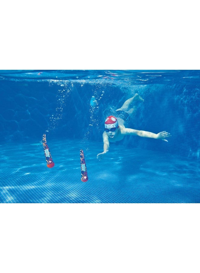 ZOGGS Dive Balls, Neoprene Balls, Orange Blue Stars, For ages 3+ - Image 2