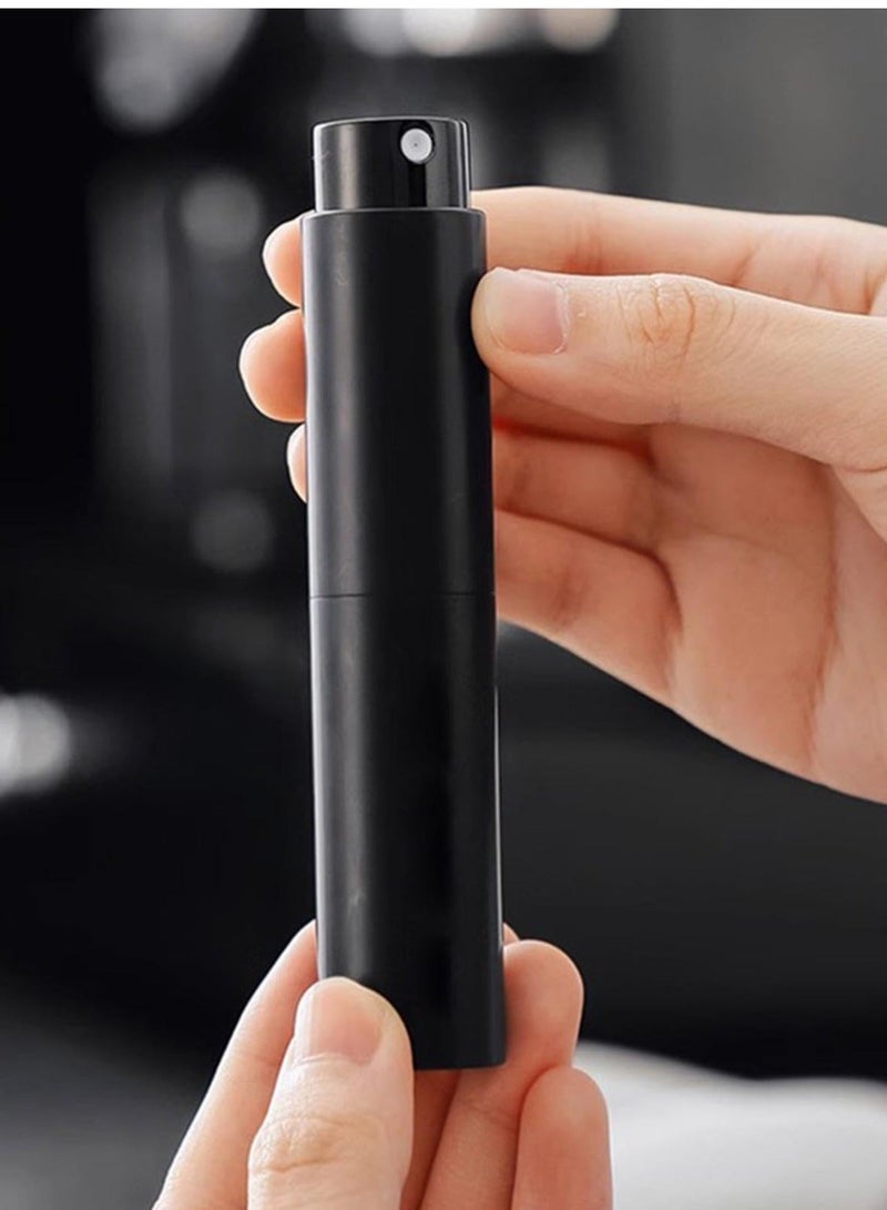 HOMESTAR Coffee Bean Sprayer Empty Refillable Portable Sprayer, Small Travel Size Mini Cologne Spray Bottle Dispenser Black 10ML - Image 1