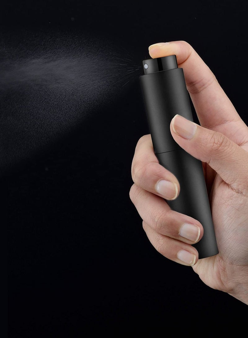 HOMESTAR Coffee Bean Sprayer Empty Refillable Portable Sprayer, Small Travel Size Mini Cologne Spray Bottle Dispenser Black 10ML - Image 3