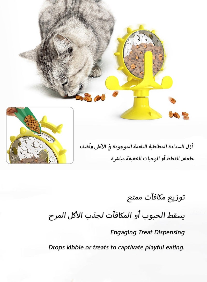 Interactive Cat Toy Slow Feeder– Chew-Proof Food Dispenser with Suction Cup, Mental Stimulation for Indoor Cats in Saudi Arabia - Image 4