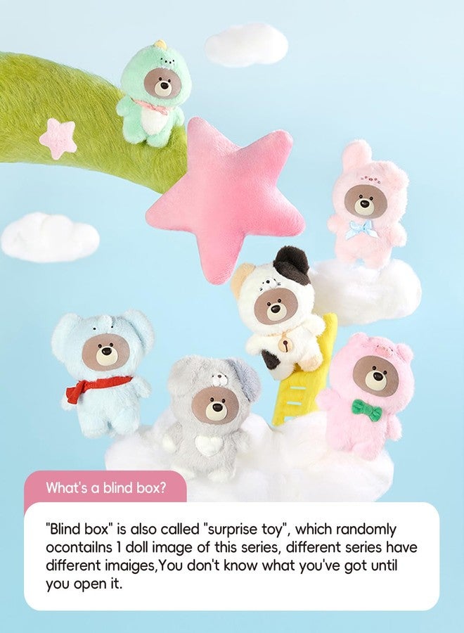 MINISO Gift Bear in The Forest Series Collection Vinyl Plush Blind Box Pendant Surprise Box Mystery Figure Model Random Design Toy Collectible Toy for Home Decor Birthday Gifts - Image 5