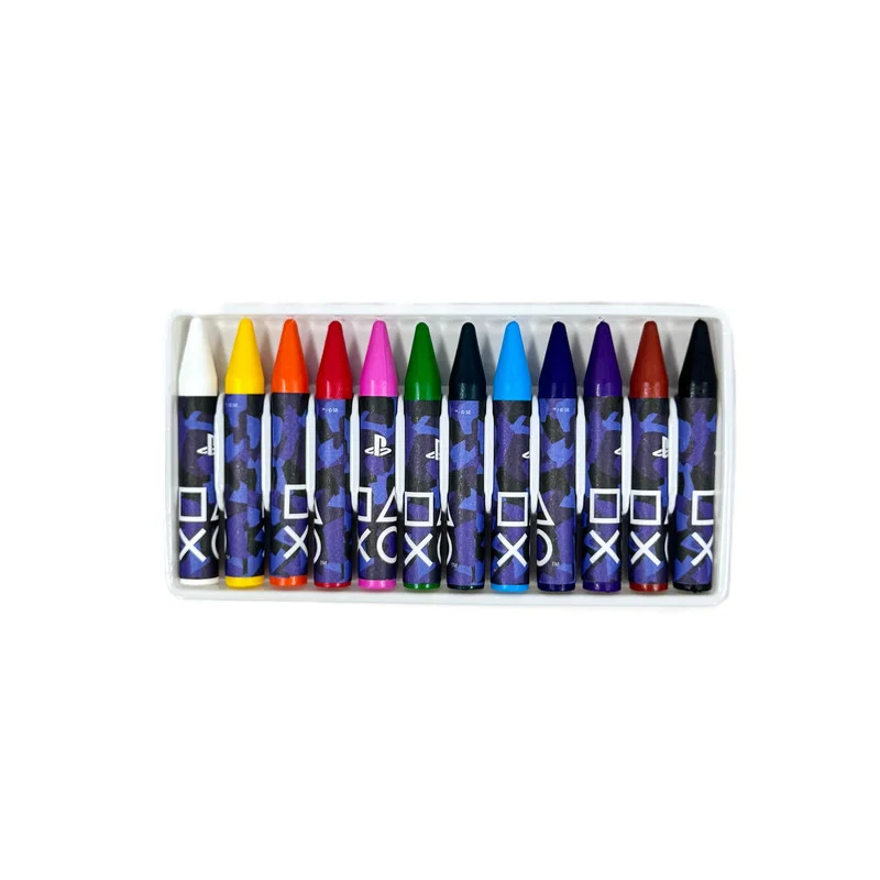 Sony  PlayStation Play In Camo 12-Piece Crayon Set for Boys for Men | Best Price UAE