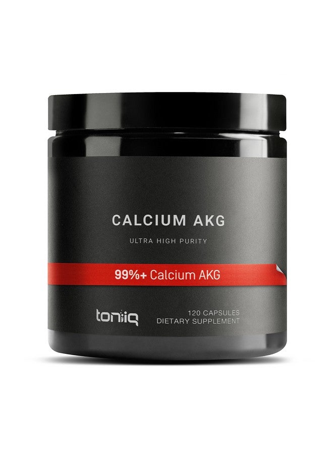 Toniiq 1800mg Ultra High Purity Ca AKG Supplement - 99%+ Highly Purified and Bioavailable Calcium Alpha-Ketoglutarate - Calcium AKG Longevity Supplement - 120 Ca-AKG Vegetarian Capsules - Image 1