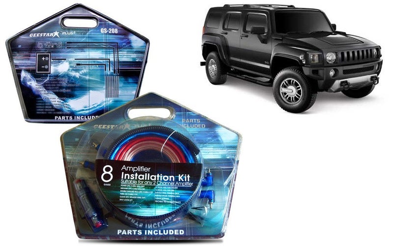 Auto Pearl Geestar 8 Guage 2 Channel Amplifier Full Installation Kit for Hummer H3, Multicolor - Image 5