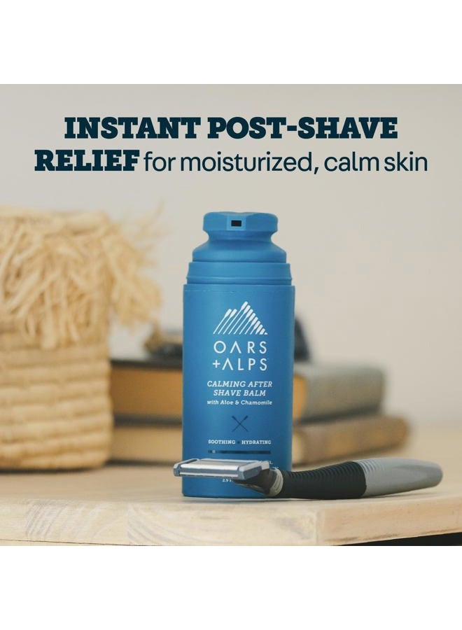 Oars + Alps Calming After Shave Balm and Lotion for Men, Dermatologist Tested and Infused with Aloe and Chamomile, TSA Friendly, 2.9 Fl Oz - Image 2