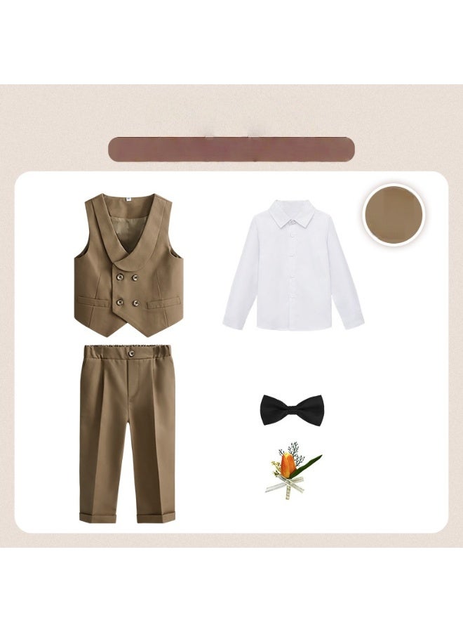 Shougu Boys' Fashionable Suit Vest Set - Image 1