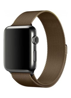 Stainless Steel Milanese Loop Mesh Band for Apple Watch 7/6/SE/5/4/3/2/1 38mm/40mm/41mm Rust Gold