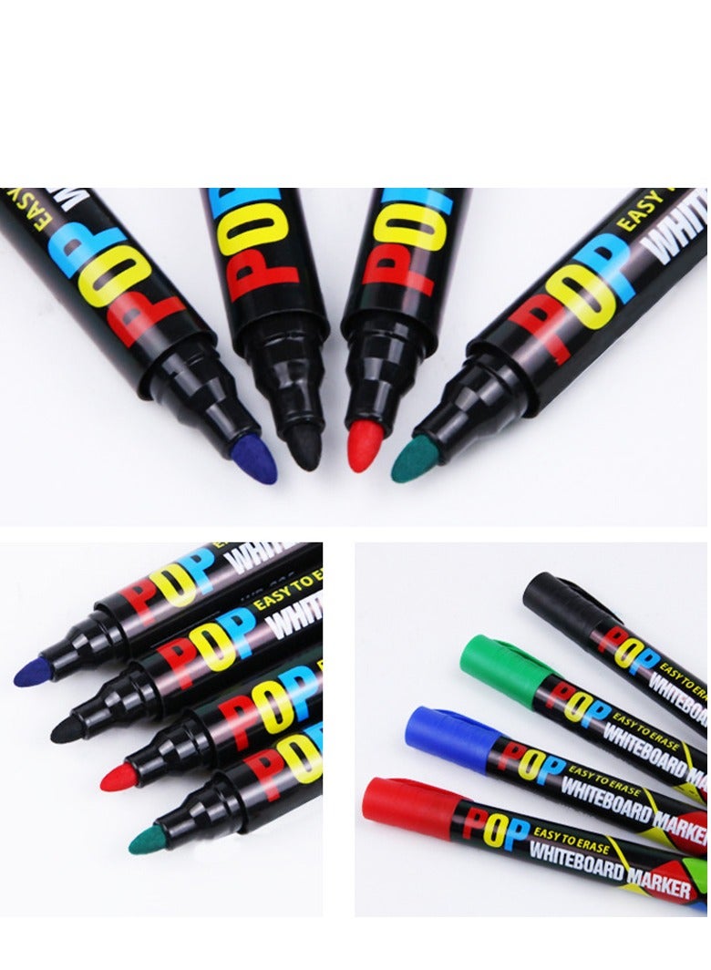 Whiteboard Markers for Kids – 12-Pack Colorful Dry Erase Pens, Low-Odor, Refillable, Smooth Writing for Drawing, Learning, School & Home Use - Image 5