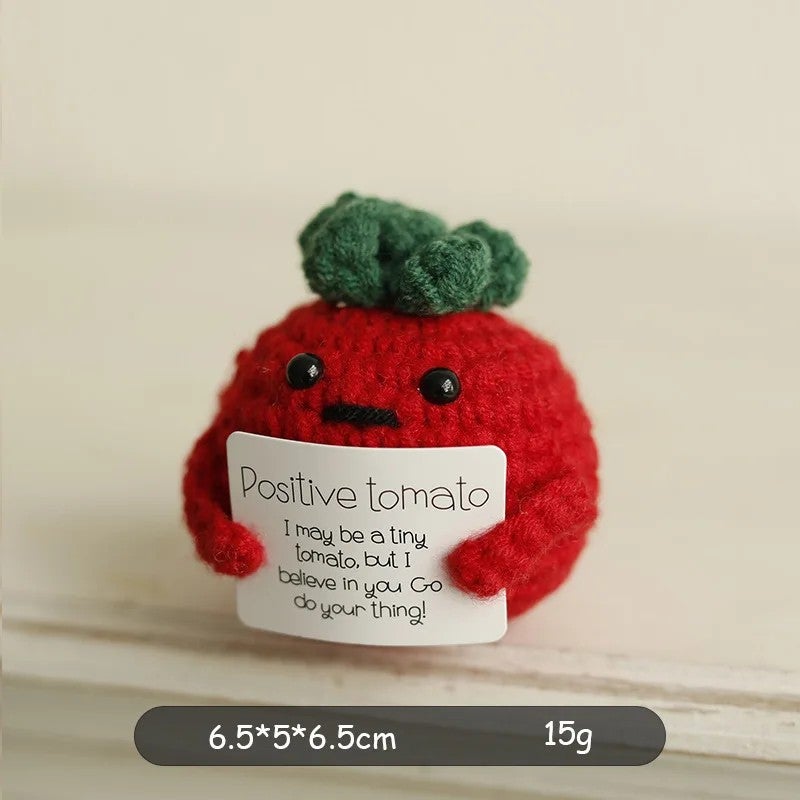 Y&D Handmade Crochet Toys Keychain Whole Sale Dolls Yarn Doll Cute Plush Kids Gift Positive Potato - Image 4