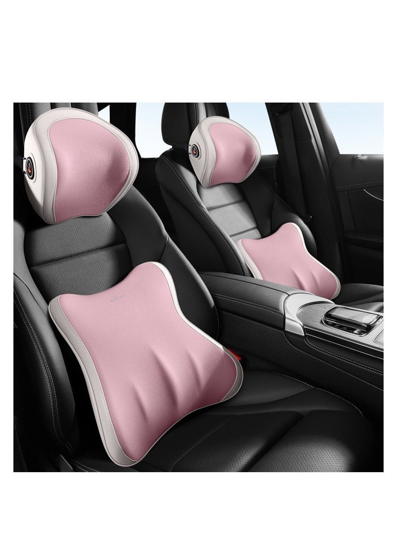 راحة فاخرة أثناء القيادة وسادة دعم الرقبة للسيارة راحة فورية وتصميم مريح اللون الوردي الجذاب يضيف لمسة من الأناقة إلى داخل سيارتك - Image 2