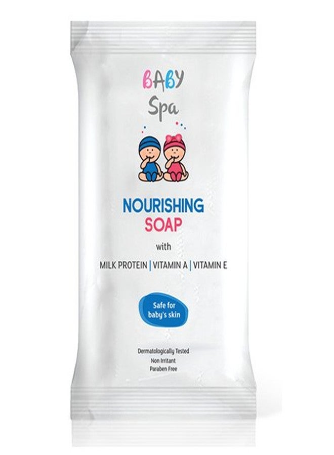 Modicare Baby Spa Nourishing Soap with Milk Protein, Vitamin A & Vitamin E 75g each (Pack of 4 Soap)