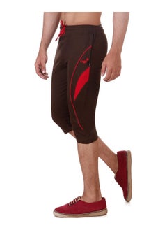 Vego VEGO Mens Cotton 3/4 Regular Fit Capri, Three Quarter Olive  - Image 2