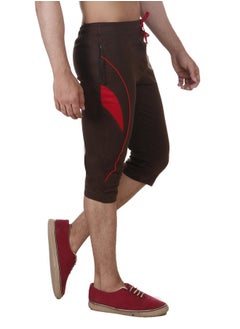 Vego VEGO Mens Cotton 3/4 Regular Fit Capri, Three Quarter Olive  - Image 3