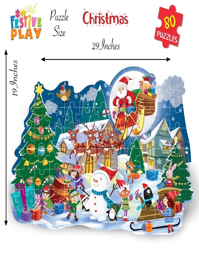 THE BOOK TREE Christmas Puzzle Gift Box For Kids I 80 Puzzle Pieces & 1 Storybook I Christmas Puzzle For Children I Ideal Christmas Gift For Kids I Gift Box By Majestic Book Club - Christmas Gifts - Image 3