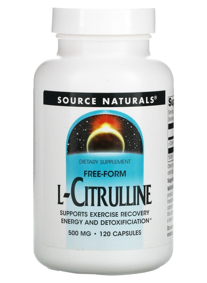 L-Citrulline 500 mg 120 Capsules (125 mg per Capsule)