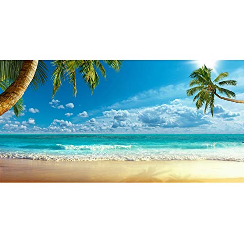 Yeele 20x10ft Tropical Beach Island Backdrop for Photography Summer Party Bay Travel Blue Sky Blue Sea Palm Trees Background Kids Adult Photo Booth Shoot Shoot Studio Props - Image 5