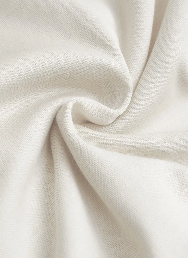 The Souled Store  The Souled Store Men Solid White Supima Cotton Regular Fit T-Shirt  | Best Price UAE