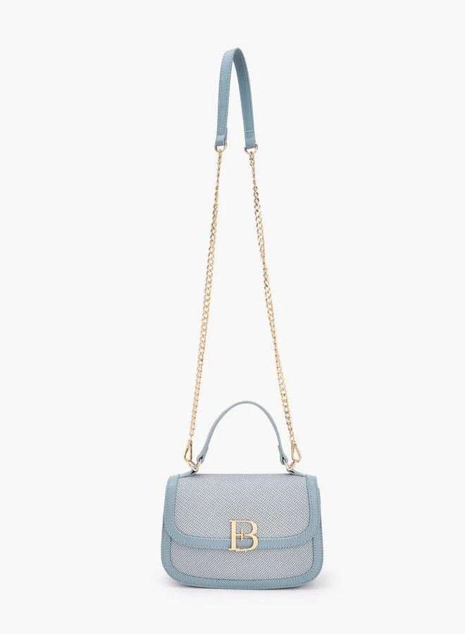 Flora Bella By Shoexpress Flora Bella Logo Detail Crossbody Bag with Chain Strap