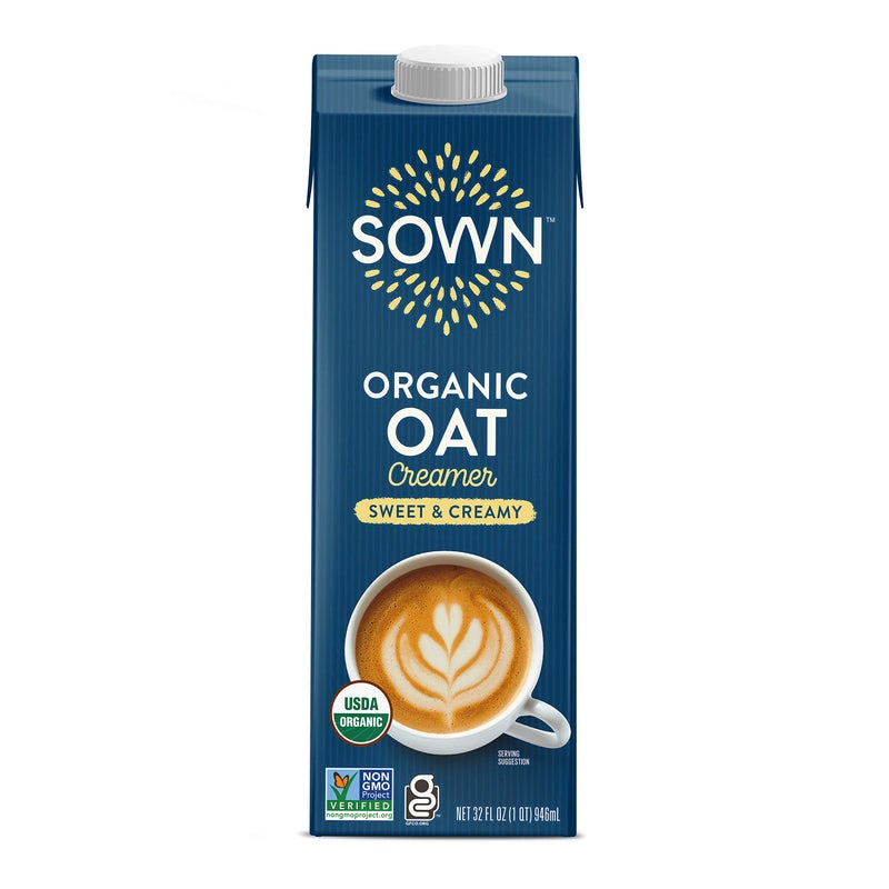 SOWN Organic Oat Creamer Sweet  Creamy  Barista Oat Milk Non Dairy Coffee Creamer  Plant Based DairyFree Vegan GlutenFree NonGMO Shelf Stable  32oz - Image 3