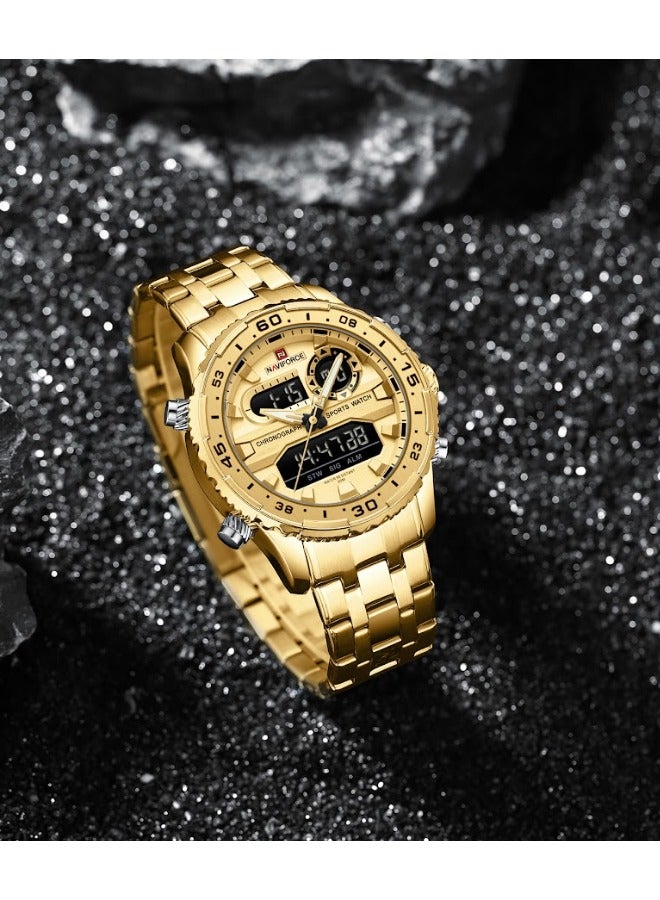 نافيفورس ساعة كوارتز عصرية فاخرة للرجال رقمية مقاومة للماء NF9234 - Image 3