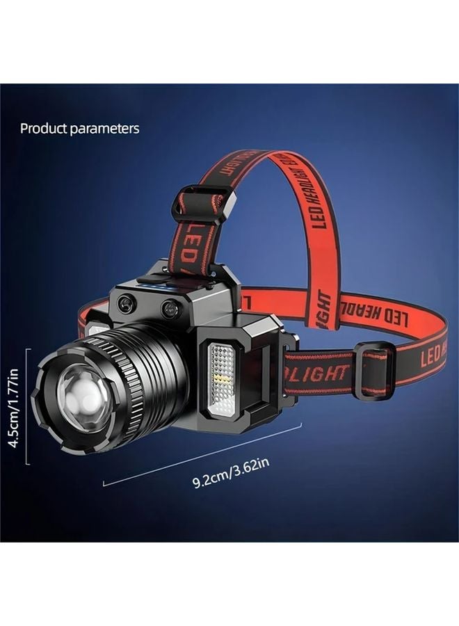 Staaricc LED Sensor Headlamp IPX4 HXP50 COB Rechargeable Head Mounted Flashlight 1pc - Image 4