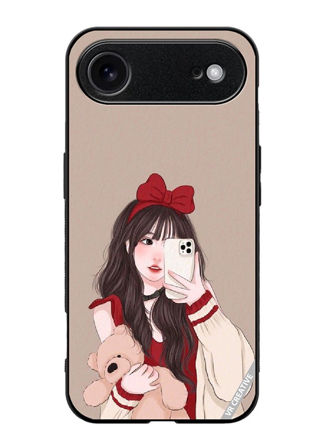VR CREATIVE Protective Case Cover For Apple iPhone 17 Air Girl Holding Teddy Design Multicolour