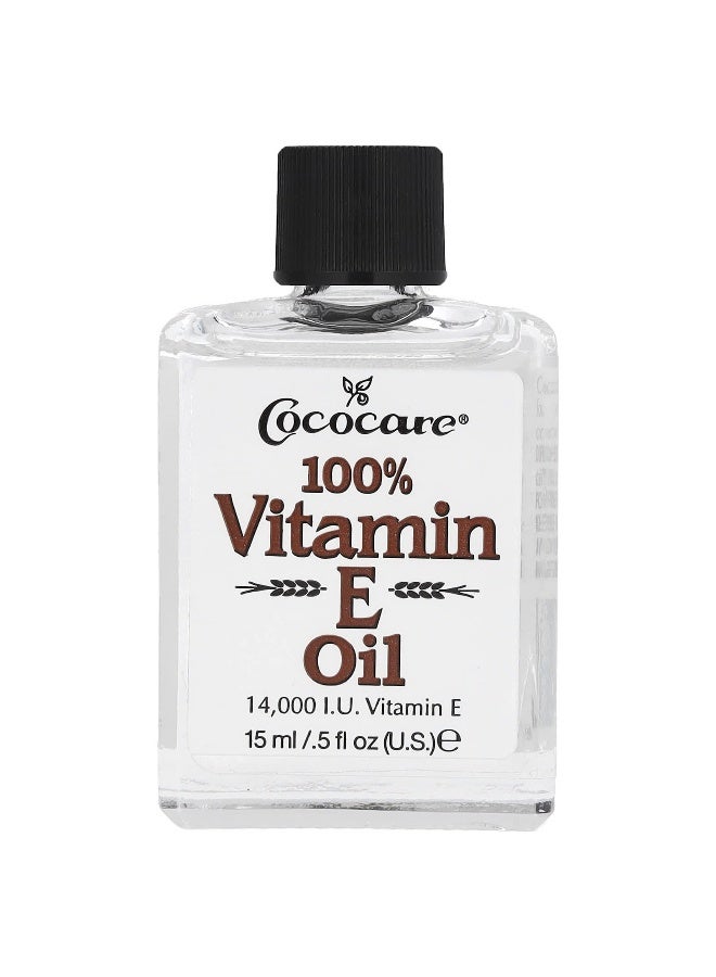 Coco care Cococare, 100% Vitamin E Oil, 0.5 fl oz (15 ml) - Image 1