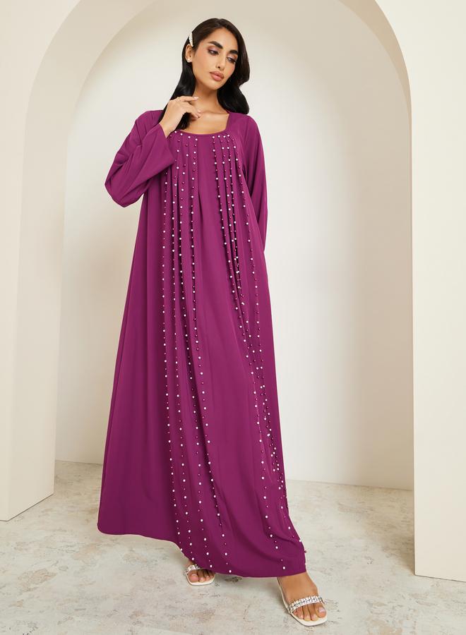 أميرة جلابية مزينة باللؤلؤ - Image 3