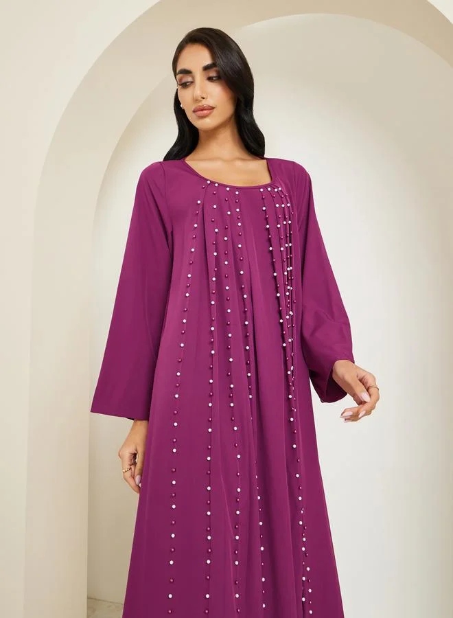 أميرة جلابية مزينة باللؤلؤ