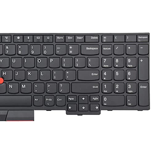 SUNMALL Replacement Keyboard with Trackpoint Compatible with Lenovo ThinkPad E580 E585 L580 E590 E595 L590 T590 P52（Not Fit P52s） P72 P53 P53S P73 No Backlit - Image 5