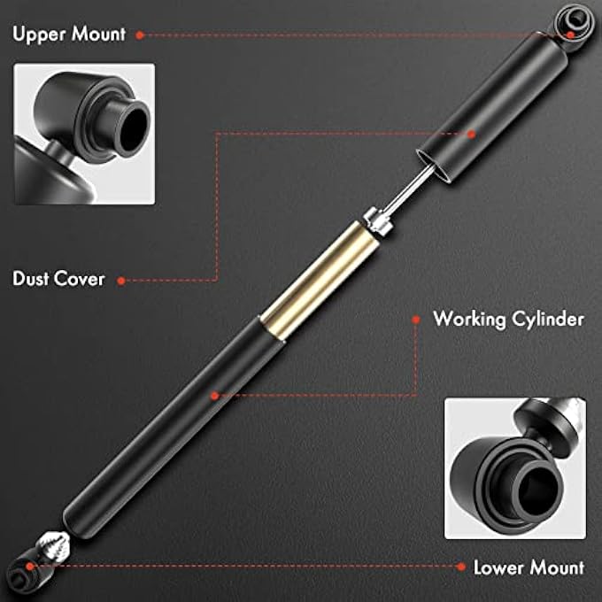 Premium Rear Suspension Shock Absorber Compatible With Cadillac Ats 20132019 2Pc Set - Image 3