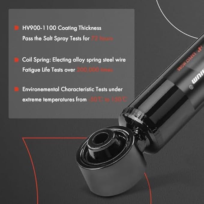 Premium Rear Suspension Shock Absorber Compatible With Cadillac Ats 20132019 2Pc Set - Image 5