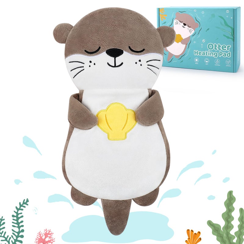 Fighting to Achieve Microwave Heating Pad For Period Cramps - Otter Lavender Scented Microwavable Heating Pad For Women And Kids  Otter Plush Toys With Removable Heat Pack For Shoulder Neck Back Knee Pain Relief - Image 1