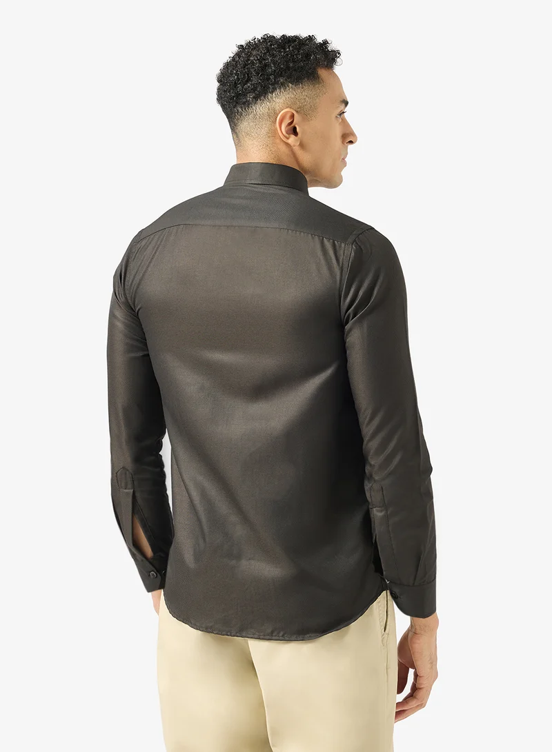 روبرت وود قمصان أكسفورد قطن مصقول مخططة أفقياً