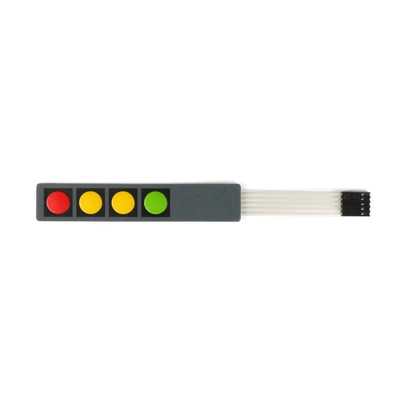 1 * 2 3 4 5 Key Membrane Switch 3 * 4 4X5 Array Keyboard 1X6LED(Orange) - Image 1