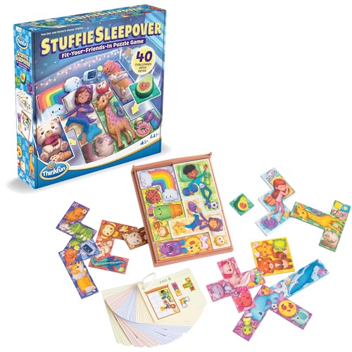 ThinkFun Stuffie Sleepover Logic Game 40 Challenges for Kids 5 - Image 1