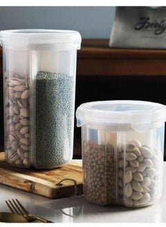 Kitchen Grain Tank Plastic Bean Receiving Box Transparent Food Storage Tank Moisture proof Sealing Tank 2pcs (Small + Big) Home Kitchen Office - pzsku/Z8863B88DFE5B2DE5C82FZ/45/_/1678188248/73373832-c345-46ca-ae4b-09ce274f8b19