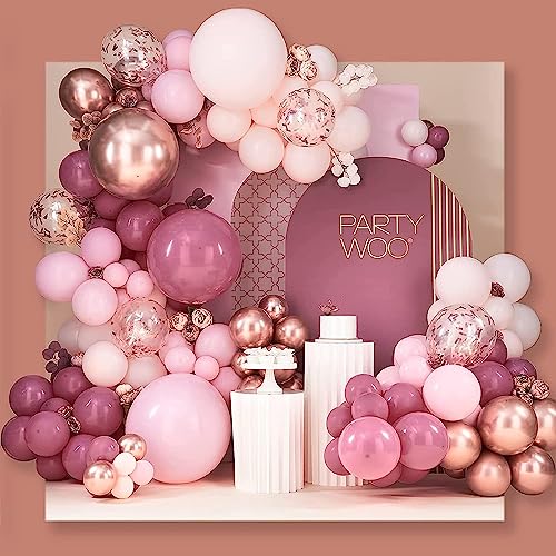 TOYXE 50 Pcs Retro Balloons Made of Strong Rubber (Retro Pink) - Image 4