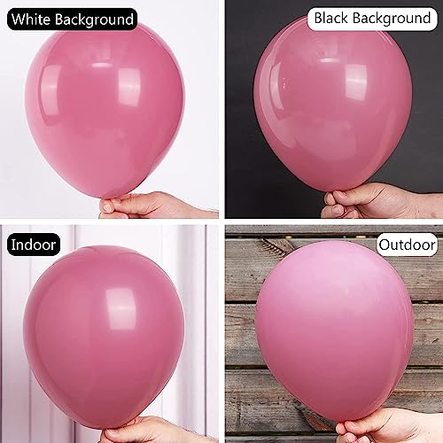 TOYXE 50 Pcs Retro Balloons Made of Strong Rubber (Retro Pink) - Image 2