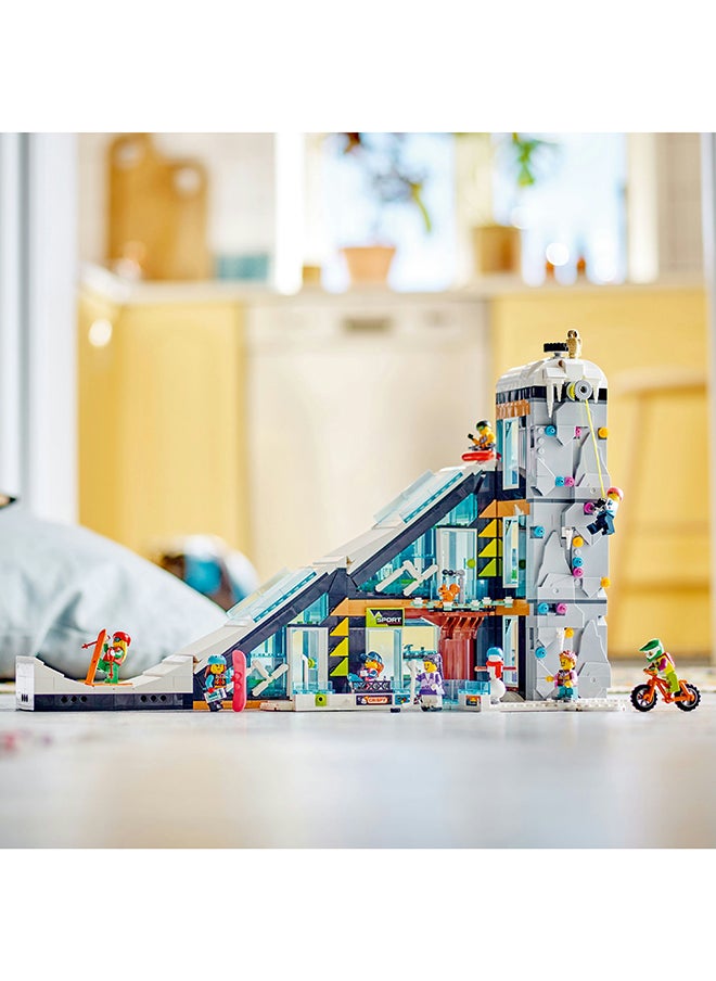 LEGO City Ski And Climbing Centre 60366 Building Toy Set; Modular 3-Level Building With A Piste, 8 Minifigures And 2 Animal Figures For Imaginative Play; Fun Gift Idea For Kids And Ski Fans Aged 7+ (1,045 Pieces)  - Image 5