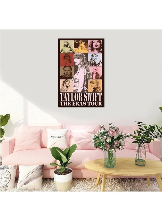 Home Trove Vintage Taylor Midnights Poster Swift Album Cover Music Posters Pop Singer The Eras Tour Canvas Wall Art Aesthetic for Teen and Girls Bedroom Decor Dorm Wall Decoration Unframed 12 x 18 Inch - Image 5