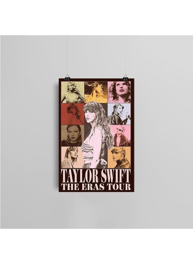 Home Trove Vintage Taylor Midnights Poster Swift Album Cover Music Posters Pop Singer The Eras Tour Canvas Wall Art Aesthetic for Teen and Girls Bedroom Decor Dorm Wall Decoration Unframed 12 x 18 Inch - Image 4