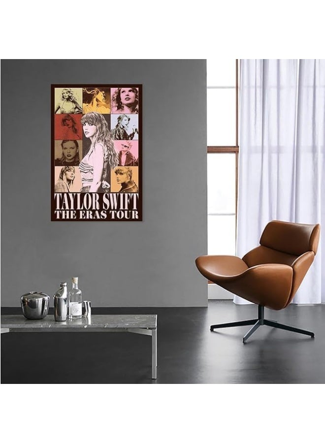 Home Trove Vintage Taylor Midnights Poster Swift Album Cover Music Posters Pop Singer The Eras Tour Canvas Wall Art Aesthetic for Teen and Girls Bedroom Decor Dorm Wall Decoration Unframed 12 x 18 Inch - Image 2