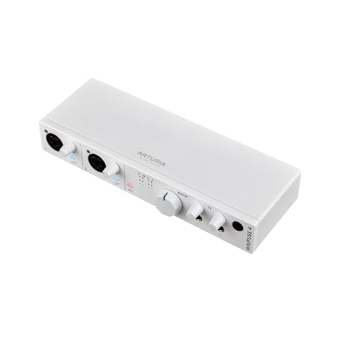 Arturia MiniFuse 4, 4-in/4-out USB-C Audio Interface with 2 Mic/Line/Instrument Preamps, 2 Line Inputs, 2 x 250mA USB-A Hub Ports, and Included Software Suite - Mac/PC (White) - Image 1