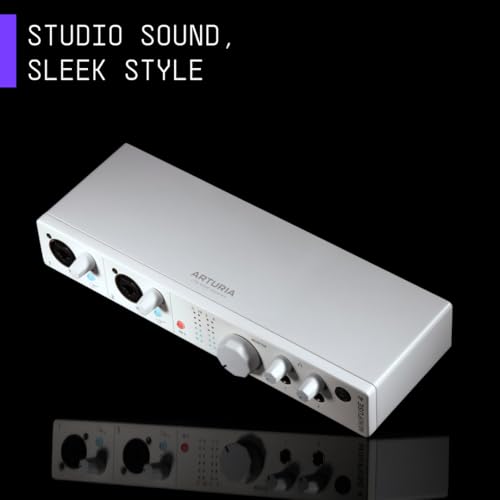 Arturia MiniFuse 4, 4-in/4-out USB-C Audio Interface with 2 Mic/Line/Instrument Preamps, 2 Line Inputs, 2 x 250mA USB-A Hub Ports, and Included Software Suite - Mac/PC (White) - Image 2