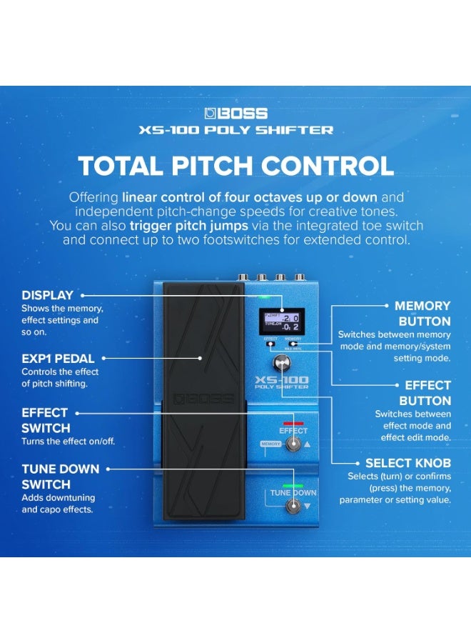 Boss XS-100 Poly Shifter Pedal - Image 3
